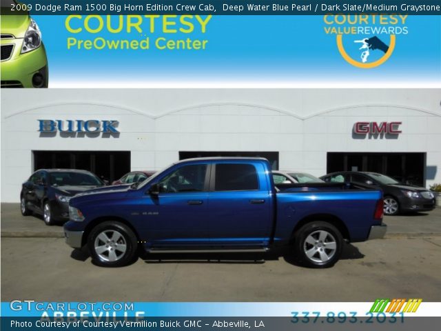 2009 Dodge Ram 1500 Big Horn Edition Crew Cab in Deep Water Blue Pearl