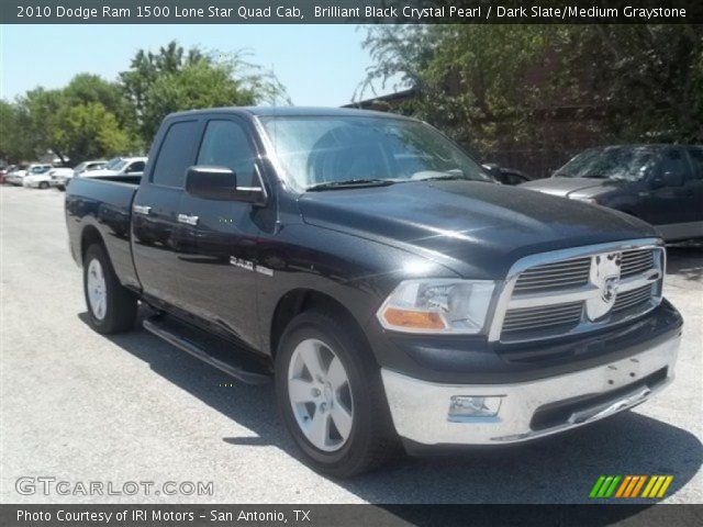 2010 Dodge Ram 1500 Lone Star Quad Cab in Brilliant Black Crystal Pearl