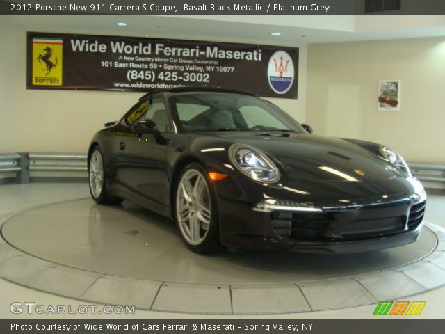 2012 Porsche New 911 Carrera S Coupe in Basalt Black Metallic