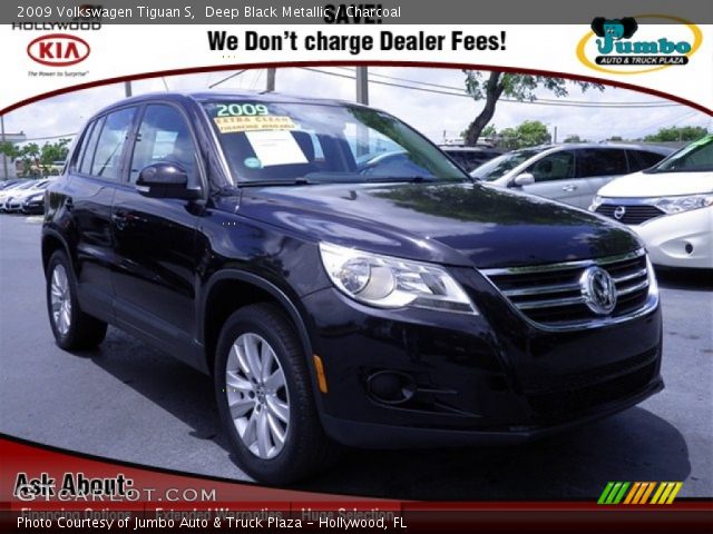 2009 Volkswagen Tiguan S in Deep Black Metallic