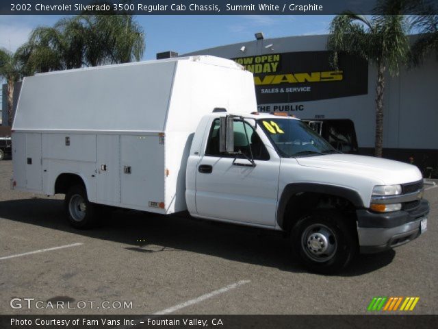 2002 Chevrolet Silverado 3500 Regular Cab Chassis in Summit White