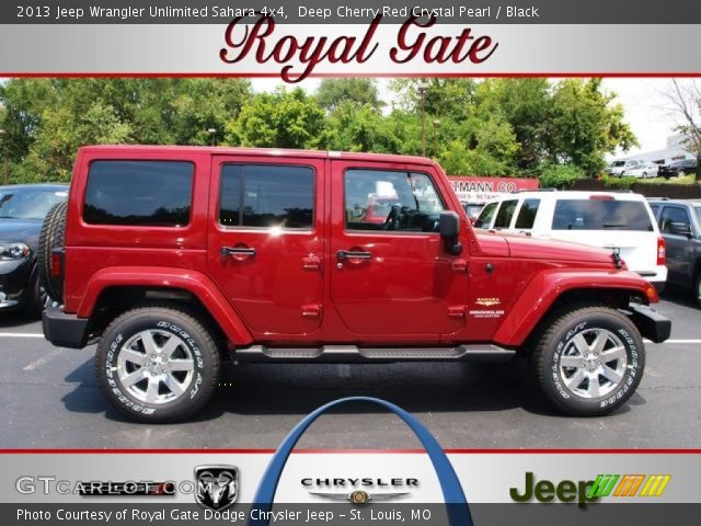 2013 Jeep Wrangler Unlimited Sahara 4x4 in Deep Cherry Red Crystal Pearl