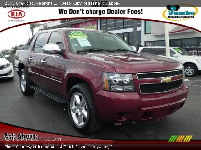 2008 Chevrolet Avalanche LS in Deep Ruby Red Metallic
