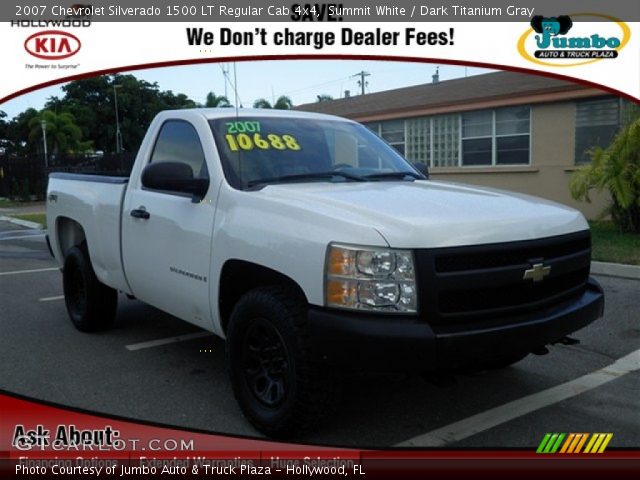 2007 Chevrolet Silverado 1500 LT Regular Cab 4x4 in Summit White