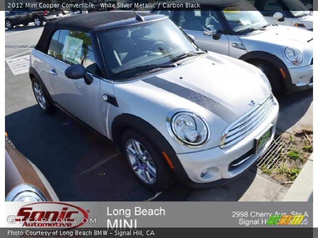 2012 Mini Cooper Convertible in White Silver Metallic