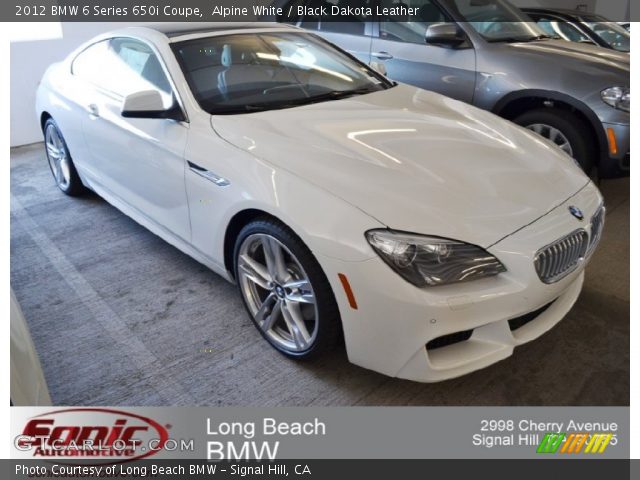 2012 BMW 6 Series 650i Coupe in Alpine White