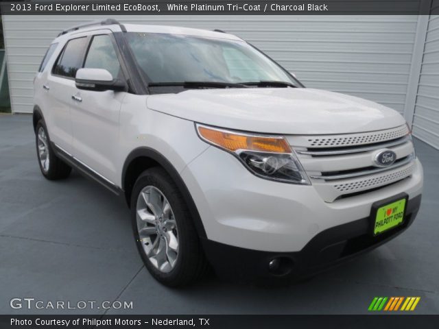 2013 Ford Explorer Limited EcoBoost in White Platinum Tri-Coat