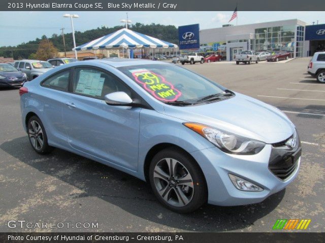 2013 Hyundai Elantra Coupe SE in Blue Sky Metallic