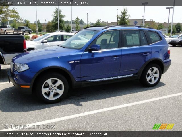 2007 BMW X3 3.0si in Montego Blue Metallic