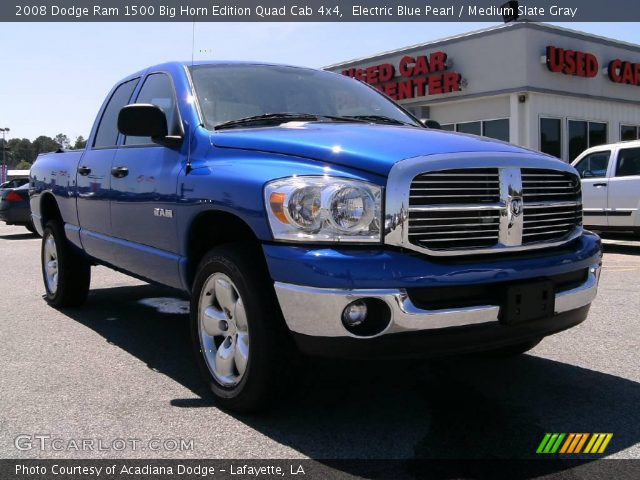 2008 Dodge Ram 1500 Big Horn Edition Quad Cab 4x4 in Electric Blue Pearl