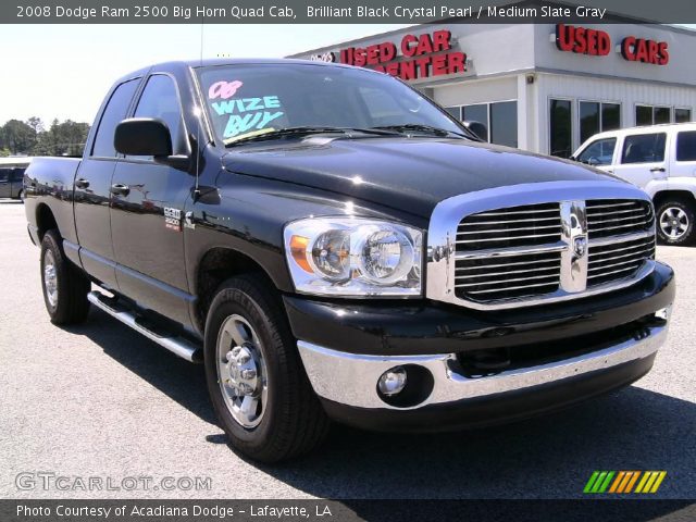 2008 Dodge Ram 2500 Big Horn Quad Cab in Brilliant Black Crystal Pearl