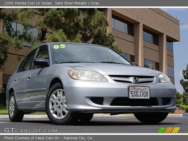 2005 Honda Civic LX Sedan in Satin Silver Metallic