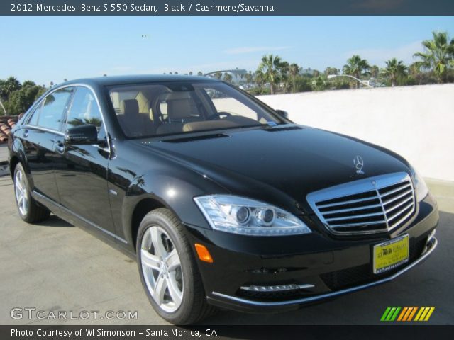 2012 Mercedes-Benz S 550 Sedan in Black