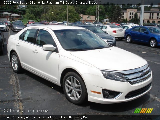 2012 Ford Fusion SEL in White Platinum Tri-Coat