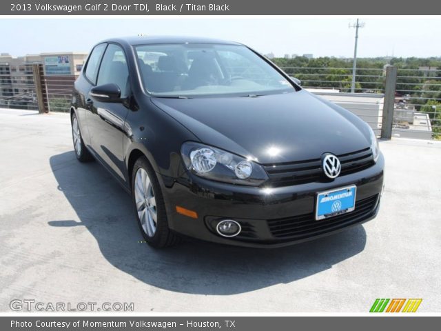 2013 Volkswagen Golf 2 Door TDI in Black