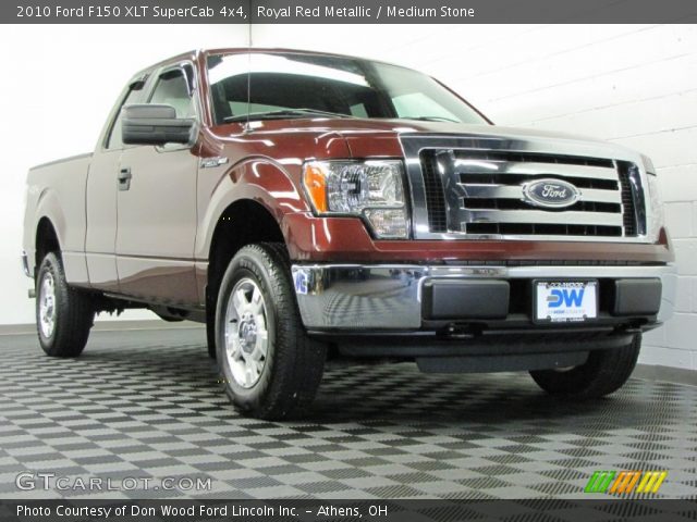 2010 Ford F150 XLT SuperCab 4x4 in Royal Red Metallic