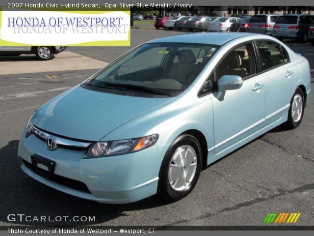 Honda civic hybrid opal silver blue metallic #3