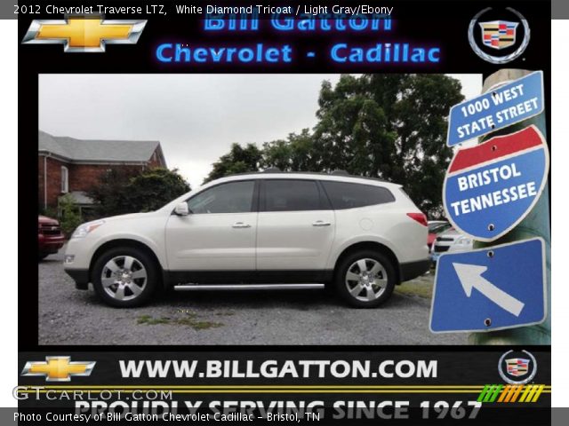 2012 Chevrolet Traverse LTZ in White Diamond Tricoat