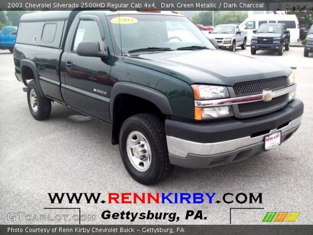 2003 Chevrolet Silverado 2500HD Regular Cab 4x4 in Dark Green Metallic