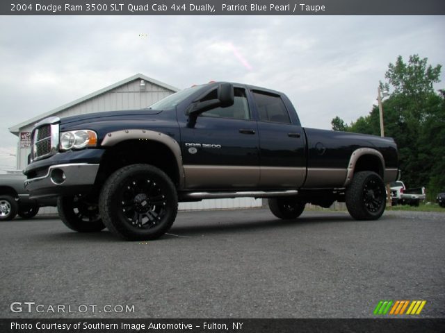 2004 Dodge Ram 3500 SLT Quad Cab 4x4 Dually in Patriot Blue Pearl
