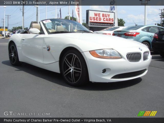 2003 BMW Z4 3.0i Roadster in Alpine White