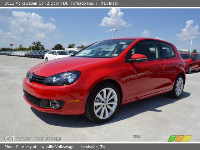 2013 Volkswagen Golf 2 Door TDI in Tornado Red