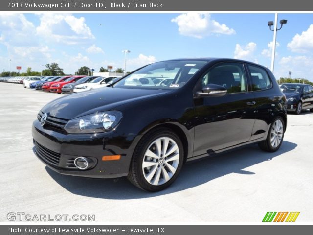 2013 Volkswagen Golf 2 Door TDI in Black