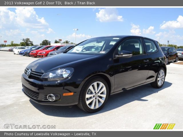 2013 Volkswagen Golf 2 Door TDI in Black