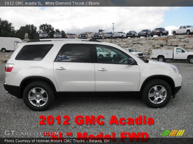 2012 GMC Acadia SL in White Diamond Tricoat