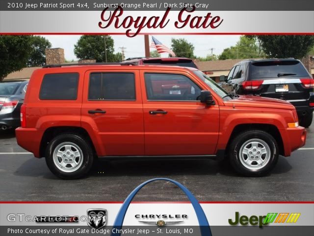 2010 Jeep Patriot Sport 4x4 in Sunburst Orange Pearl