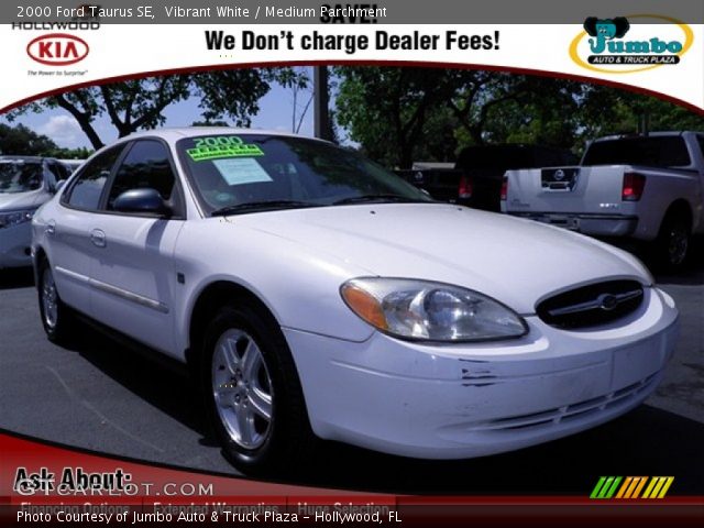 2000 Ford Taurus SE in Vibrant White