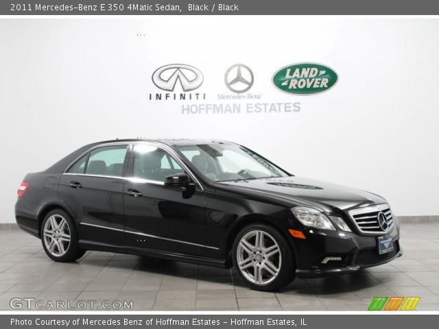 2011 Mercedes-Benz E 350 4Matic Sedan in Black