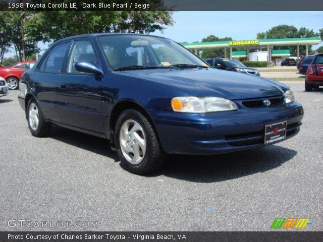 1998 Toyota Corolla LE in Dark Blue Pearl