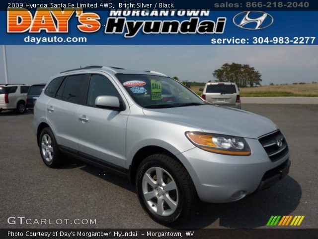2009 Hyundai Santa Fe Limited 4WD in Bright Silver