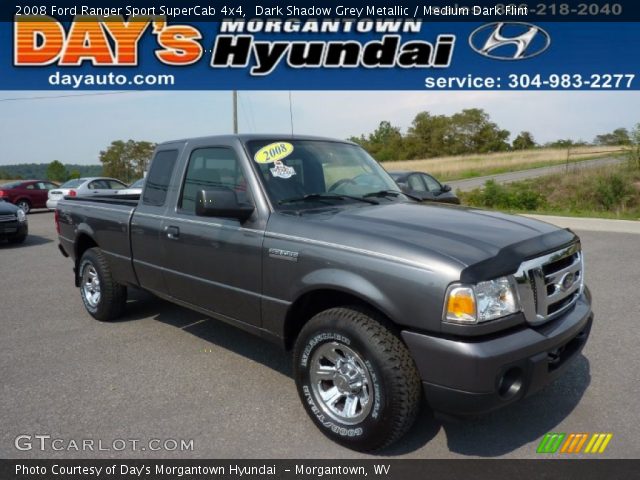 2008 Ford Ranger Sport SuperCab 4x4 in Dark Shadow Grey Metallic