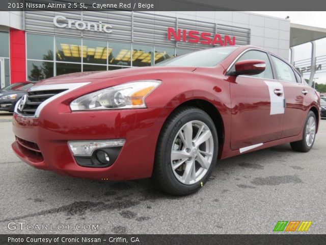 2013 Nissan altima sl cayenne red #3