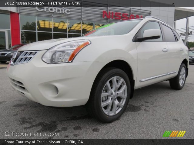2012 Nissan Rogue SV in Pearl White