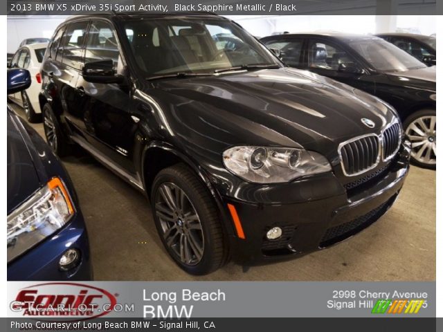 2013 BMW X5 xDrive 35i Sport Activity in Black Sapphire Metallic