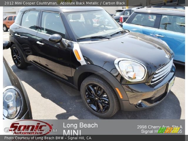 2012 Mini Cooper Countryman in Absolute Black Metallic