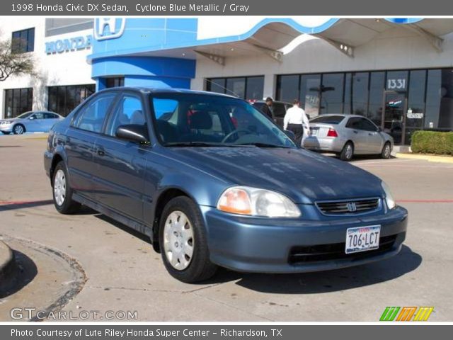 1998 Honda Civic DX Sedan in Cyclone Blue Metallic