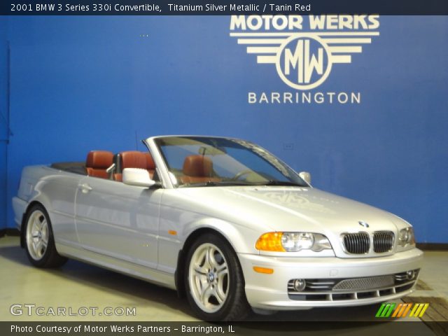 2001 BMW 3 Series 330i Convertible in Titanium Silver Metallic