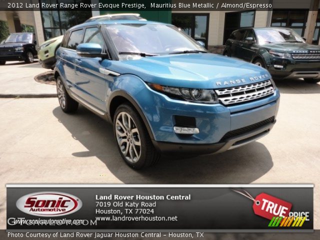 2012 Land Rover Range Rover Evoque Prestige in Mauritius Blue Metallic
