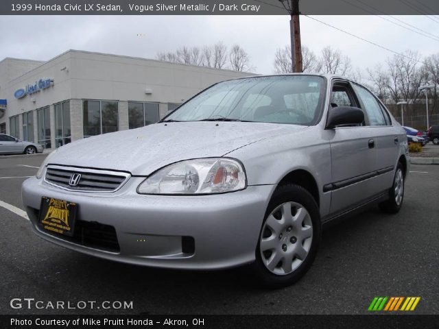 1999 Honda Civic LX Sedan in Vogue Silver Metallic