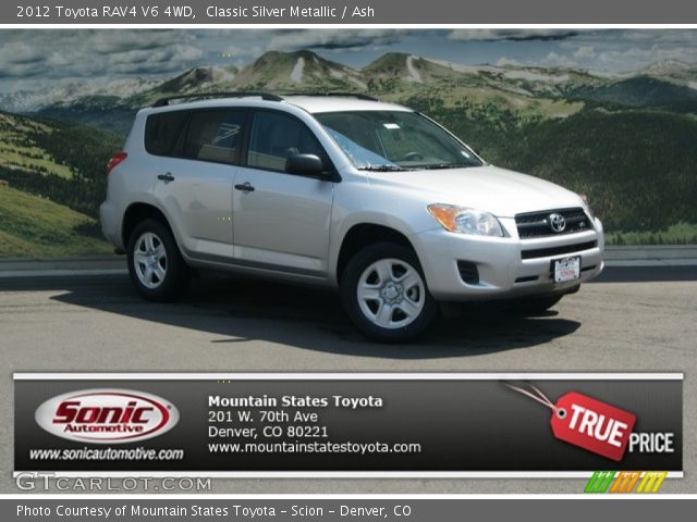 2012 Toyota RAV4 V6 4WD in Classic Silver Metallic