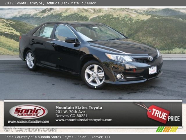 2012 Toyota Camry SE in Attitude Black Metallic