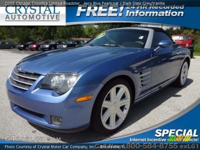 2005 Chrysler Crossfire Limited Roadster in Aero Blue Pearlcoat