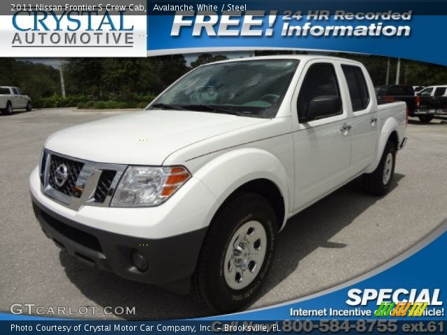 2011 Nissan Frontier S Crew Cab in Avalanche White