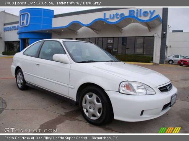 2000 Honda Civic EX Coupe in Taffeta White