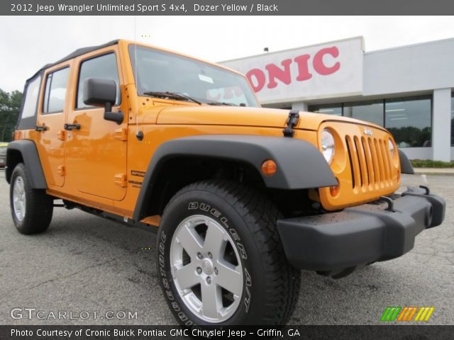 2012 Jeep Wrangler Unlimited Sport S 4x4 in Dozer Yellow