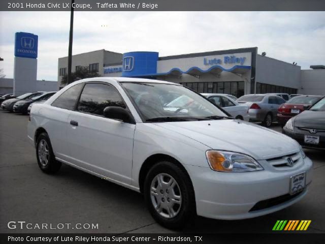 2001 Honda Civic LX Coupe in Taffeta White